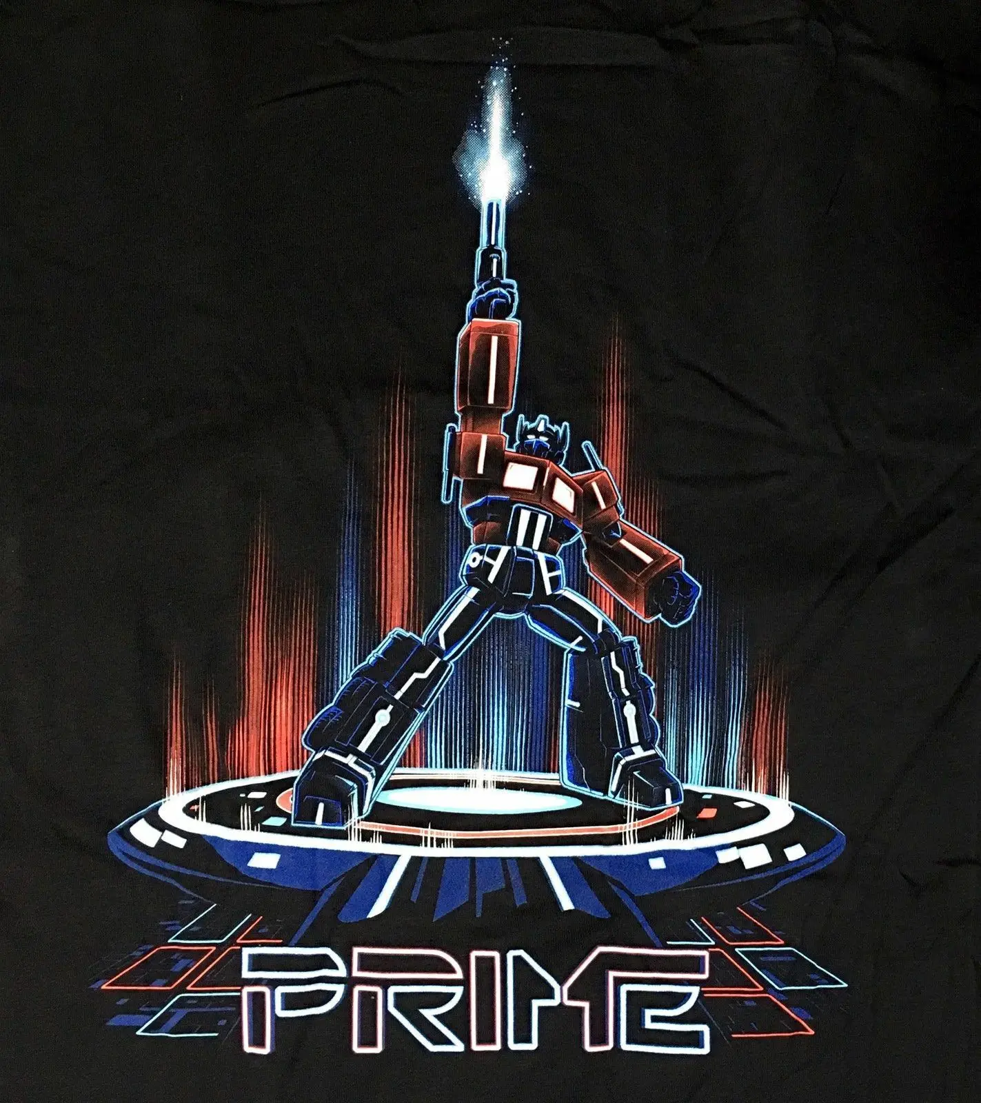 OPTIMUS PRIME & TRON MASHUP на заказ OLDSKOOL художественная футболка * полный дизайн спереди