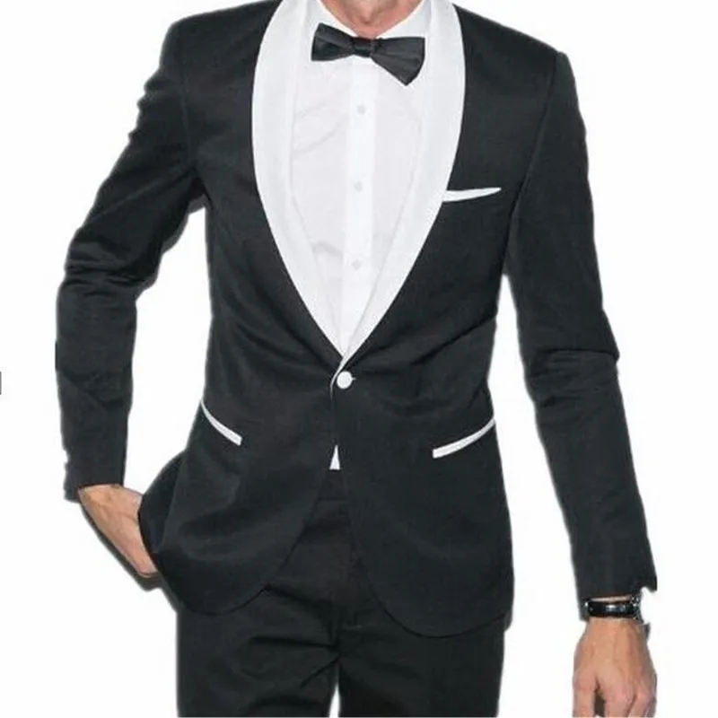 2017 New tuxedos costume homme mariage mens suits Black Men Formal Suit Bridegroom Tuxedos Mens' Wedding Suits Prom Party Suit