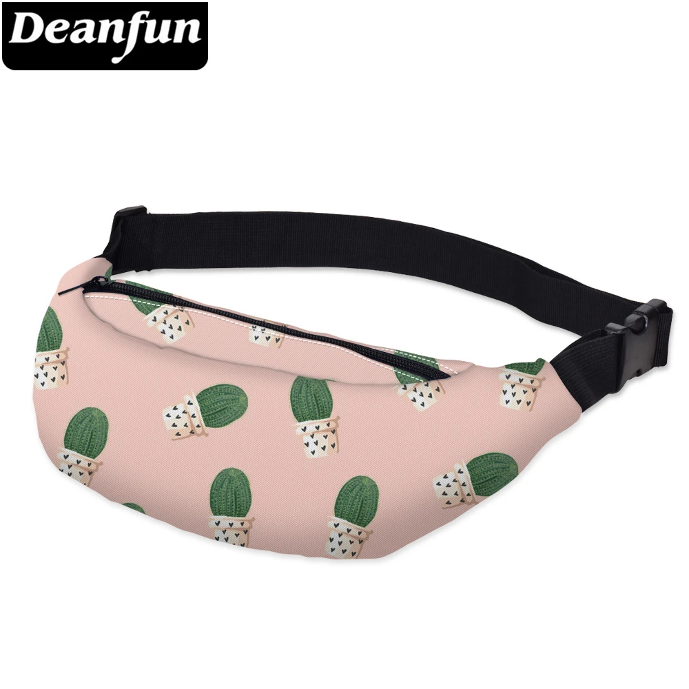 Deanfun 3D печатные кактус поясные сумки розовые Фанни Хип Бум для женщин на открытом