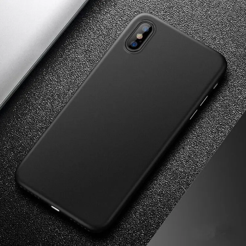 Black MaxGear ультра тонкий матовый Жесткий Чехол для iPhone 5 5S SE 6 6S 7 8 Plus ультра тонкий PP прозрачный задний Чехол для iPhone X XS Max XR - Цвет: Black