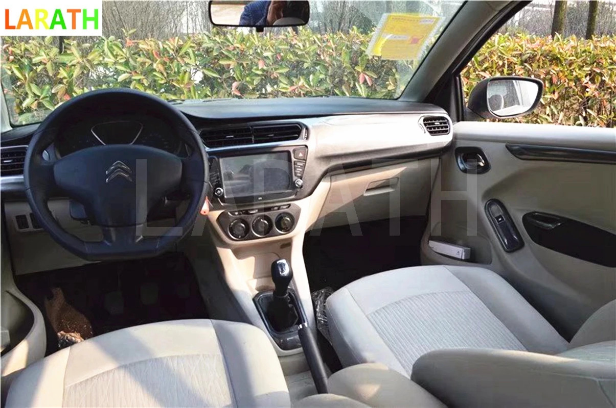 Для Citroen Elysee 2014 2015 2016 ABS углеродное волокно краска средняя внутренняя дверная