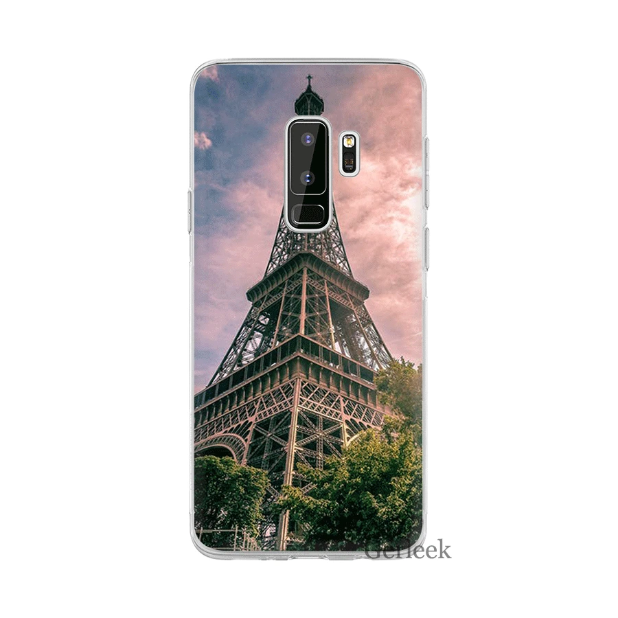 Чехол для телефона Desxz с Эйфелевой башней Samsung Galaxy A3 A5 A6 A8 A7 A9 Plus 2018 | Мобильные