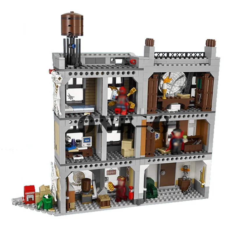 Совместимые legoingly Marvel 76108 строительные блоки 07107 1125 шт кирпичи Sanctum Sanctorum Showdo