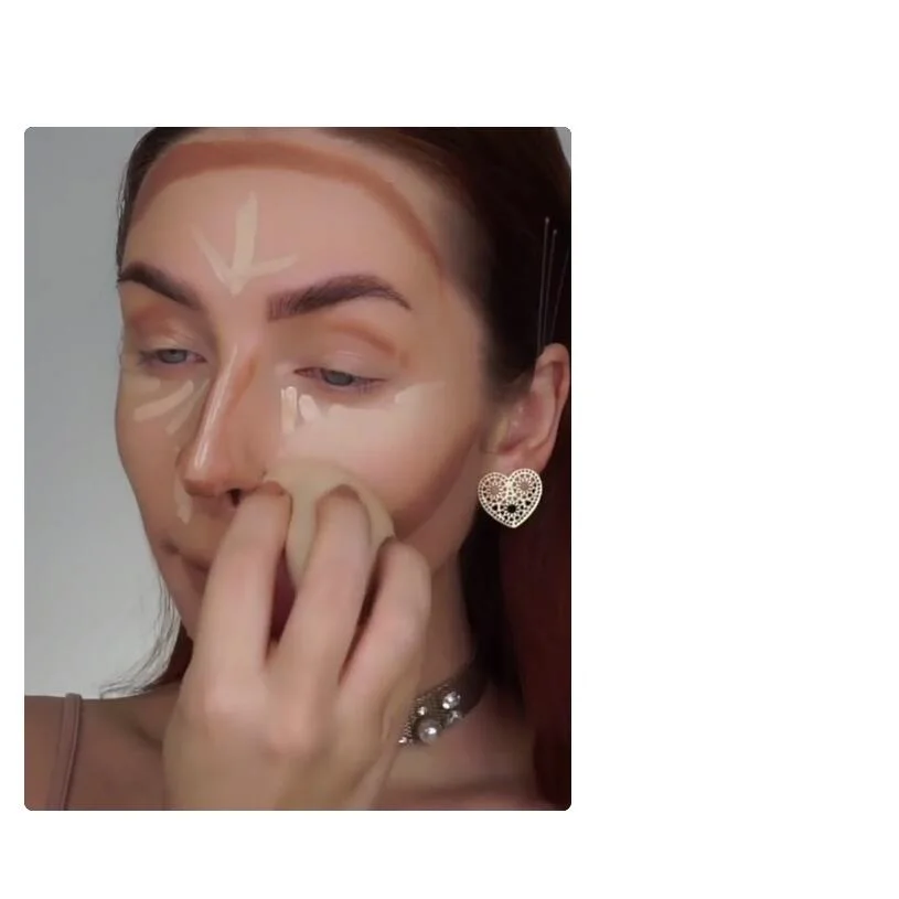 2021 опробовать новые MISS ROSE Soft Touch косметический спонж для лица наклонная головка