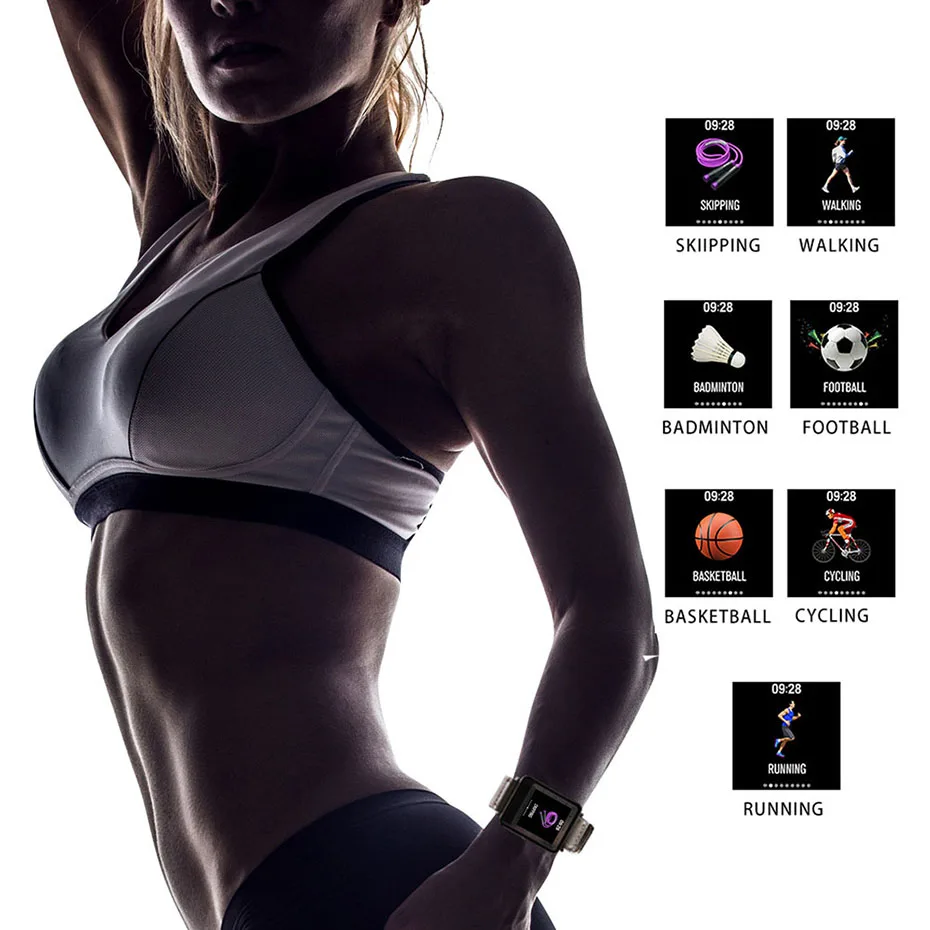 Мужские умные часы модные деловые с двойным экраном водонепроницаемость IP67