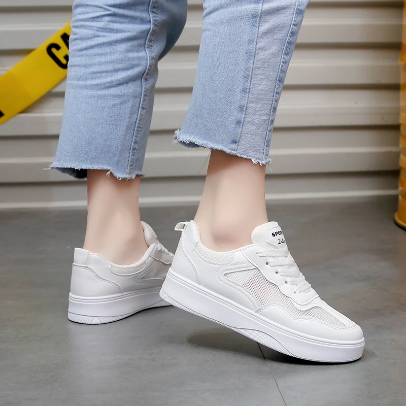Женская повседневная обувь новинка 2019 женские кроссовки модная дышащая сетчатая