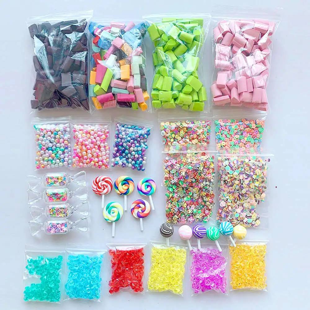 32PCS Toy 32 шт DIY Slime набор глина украшение ремесло Губка Прокладка пенопластовые бусины Детские Рождественские подарки слизи наполнитель аксессуары игрушка для детей - Цвет: 32PCS Toy