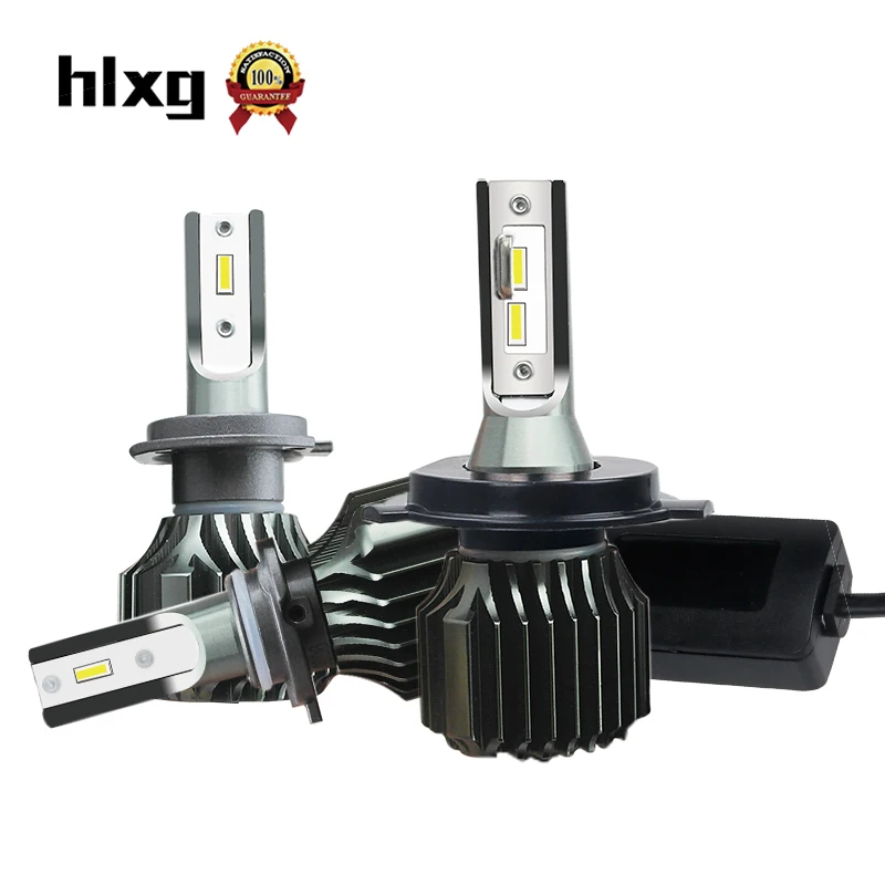 HLXG мини лампа nebbia H7 H1 H3 9005 HB3 светодиодный 9006 HB4 9012 H4 лампада головной светильник 48