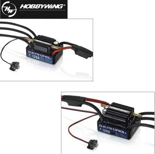 Hobbywing seaking V3 водонепроницаемый 30A/60A/120A/180A 2 6S Lipo регулятор скорости 6 в BEC