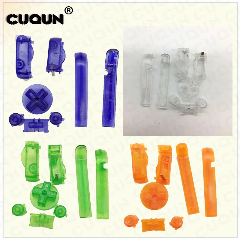 8 шт./1 комплект AB Красочные L/R прозрачный кнопки клавиатуры для игры ~ мальчик