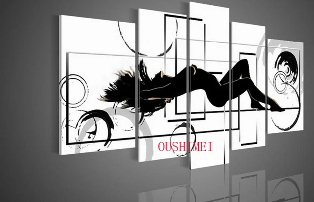 5 шт. абстрактная красная Картина на холсте для женщин|reds pictures|picture on canvasmodern pictures |