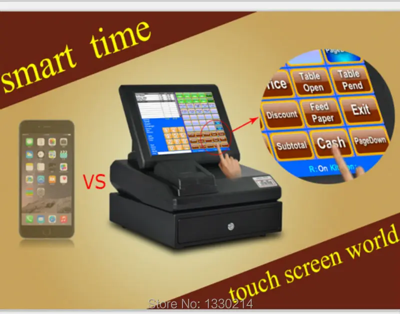 12 &quotВсе в Одном Ресторане POS/POS Комплекты с Бесплатным POS Программное Обеспечение