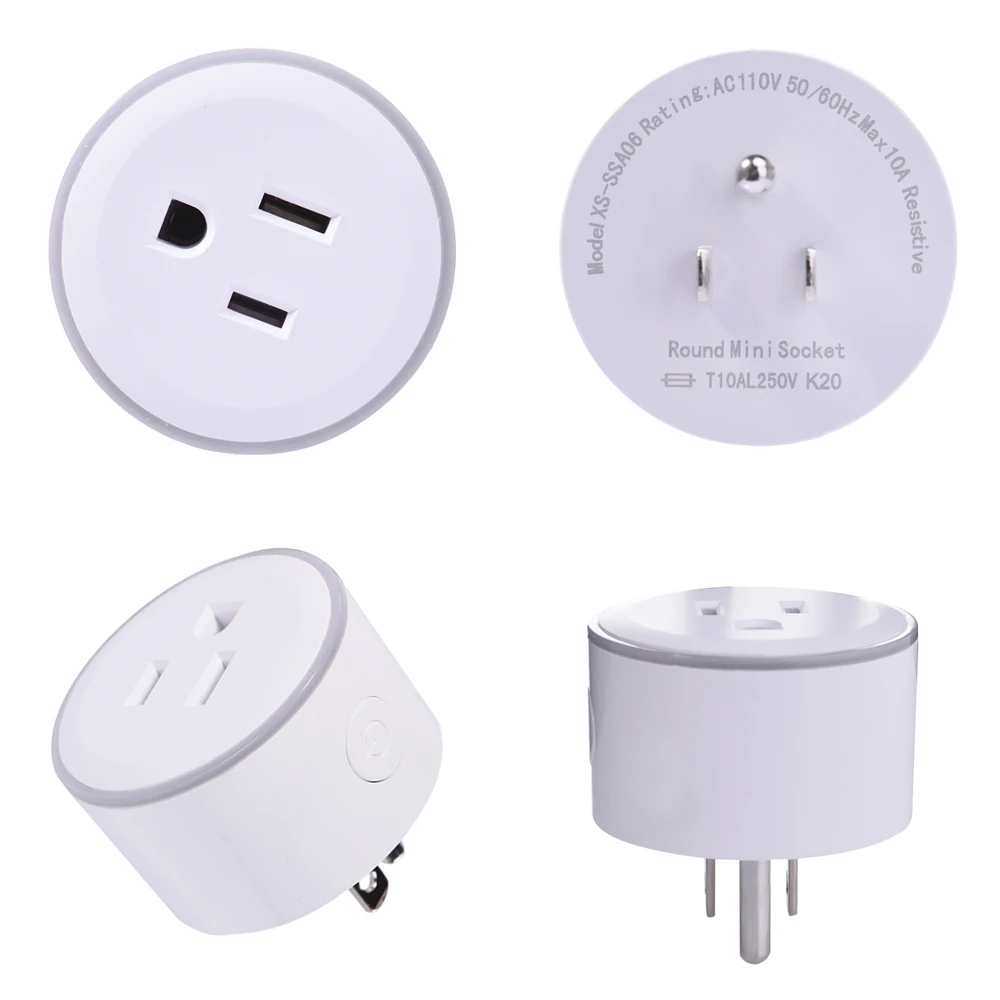 JIAWEN Scene Light Timing Remote Control Wifi Smart Socket US Plug Wireless Safety Voice Intelligent for Home | Лампы и освещение