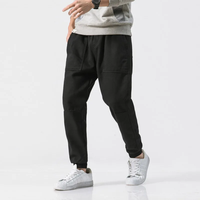 Весенне зимние мужские спортивные штаны шаровары повседневные Длинные брюки