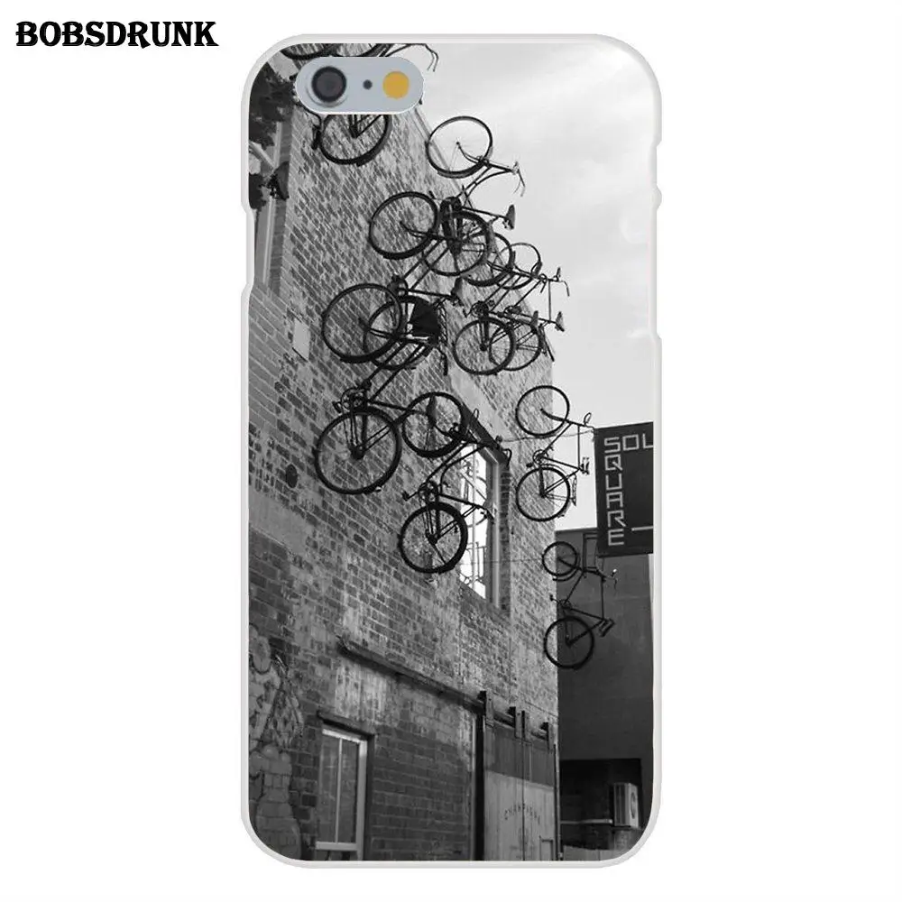 as picture EJGROUP Мягкий Силиконовый ТПУ прозрачный крутой лучший чехол для iPhone 4 4S 5 5C SE 6 6 S 7 8 Plus X велосипедный велосипед Велоспорт - Цвет: as picture