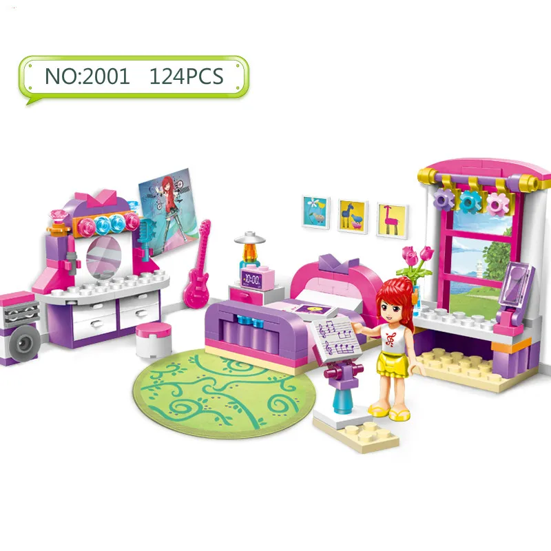 with no box 124pcs Строительные блоки Совместимые с лего, E2001- моделей строительных Наборы блоки игрушки хобби для детей - Цвет: with no box 124pcs