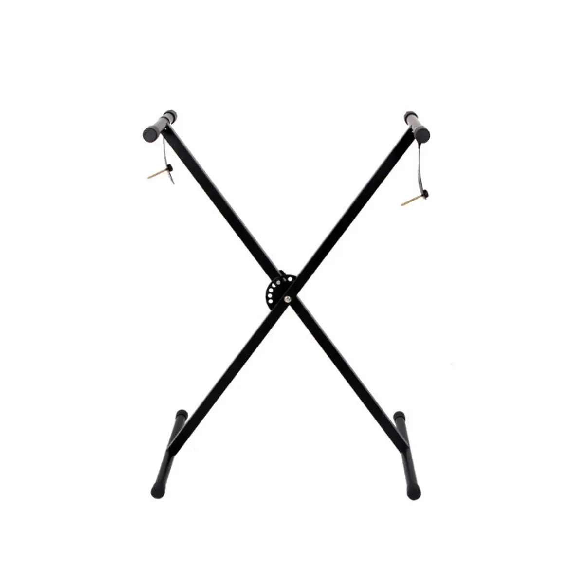 

X Shape Portable Durable Sturdy Reliable Music Keyboard Electronic Piano Dual Tube Universal electronic Keyboard Stand Black