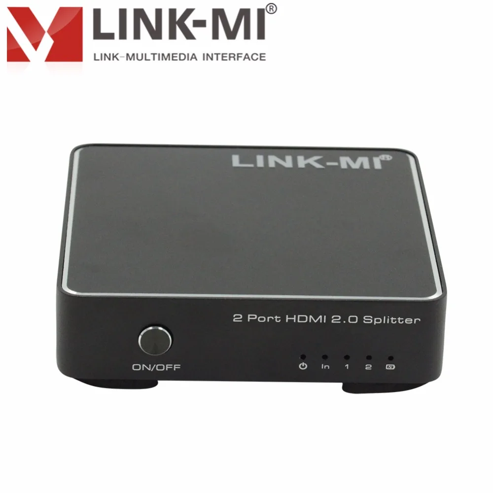 LINK MI 2.0H102 HDMI сплиттер 1x2 4K2K аудио видео 2 0 3D формат поддержка до 1080P @ 60Hz I in out USB порт
