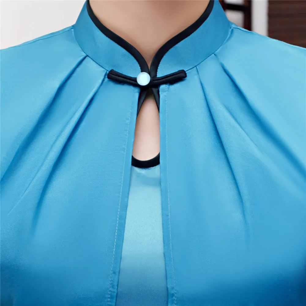 Женское китайское традиционное платье-Ципао с коротким рукавом AoDai платье из