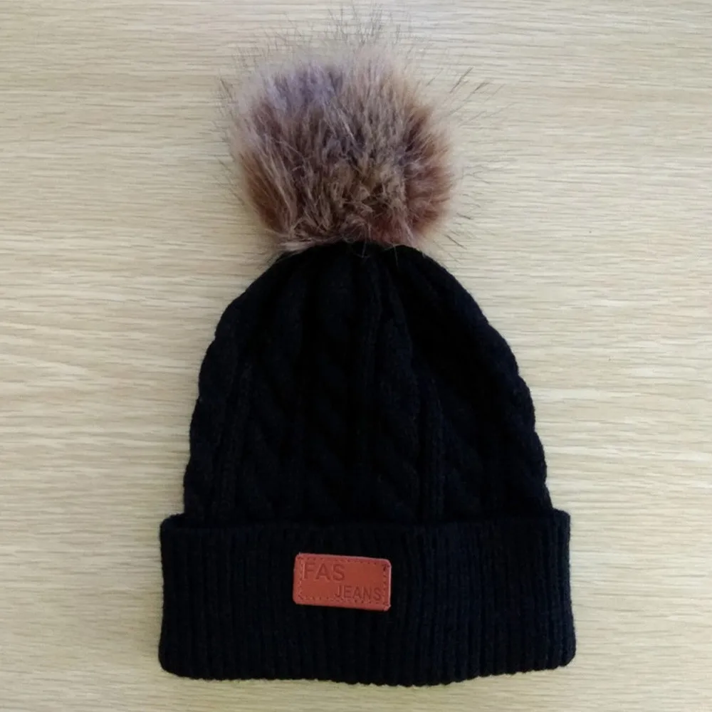 

TELOTUNY Autumn and winter warm and velvet knitted children's Hat knitted Caps Winter Boys Girls Skullies 2-8 Years old z0829