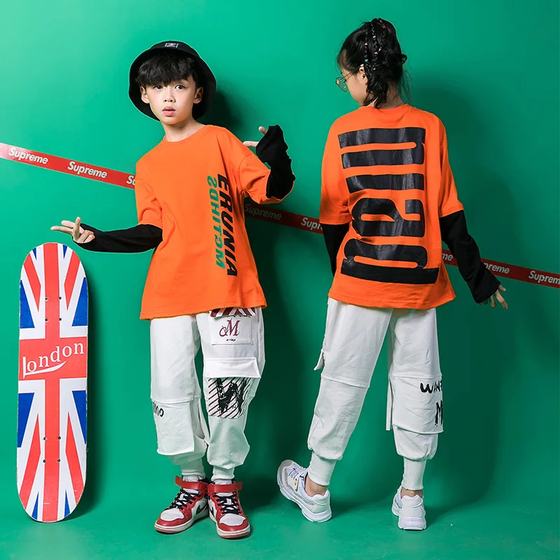 Детская одежда для бальных танцев Повседневная рубашка свитшот топы штаны бега в