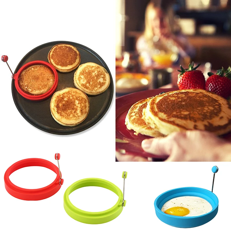 New 1Pcs Poached Egg Fried Pancake Ring Omelette Round Shaper Silicone Non-Stick Simple Eggs Mold Pan Kitchen Accessories | Дом и сад