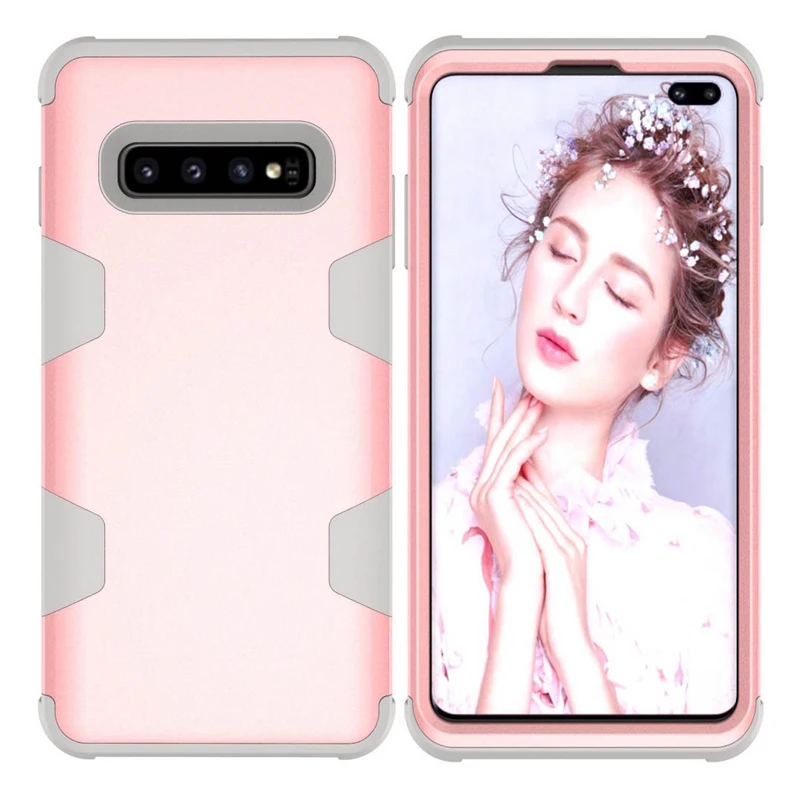 3в1 Гибридный противоударный защитный чехол для телефона Samsung Galaxy Note 9 8 S10E S10 S9 S8 Plus