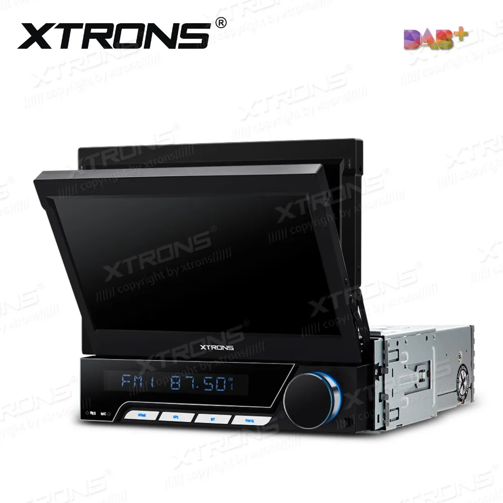 Универсальная 7 дюймовая моторизованная цифровая съемная Лицевая панель 1 Din