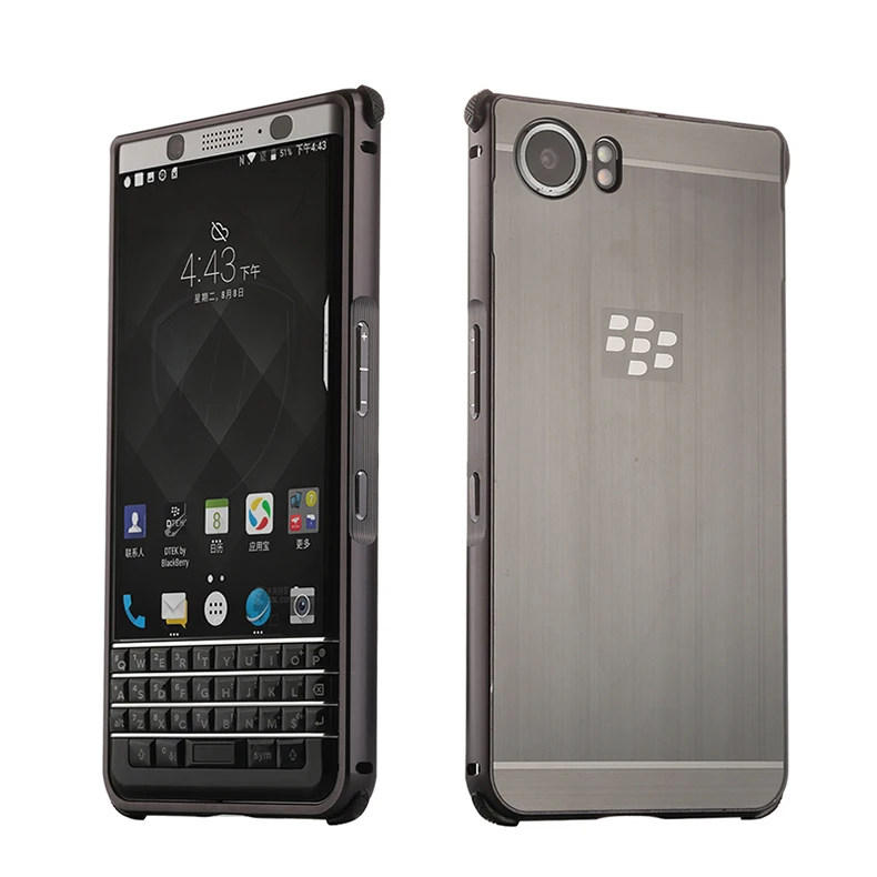 Чехол для телефона Blackberry KEY две металлические алюминиевые рамки с матовой задней
