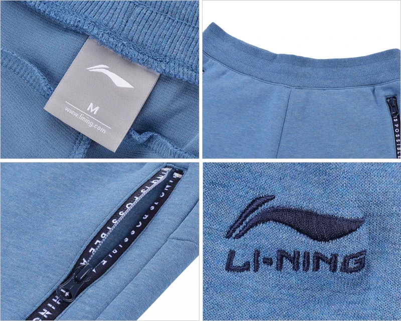 Li-Ning, женские трендовые спортивные штаны, свободные, удобные, для фитнеса, с подкладкой, спортивные штаны AKLN054 WKY165