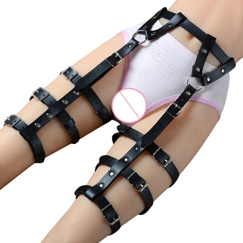 BDSM Harness Body Belts Sexy Garters Bondage Punk Strap Band from Waist to Leg Adjustable Suspender Straps sex toys for Women | Красота и