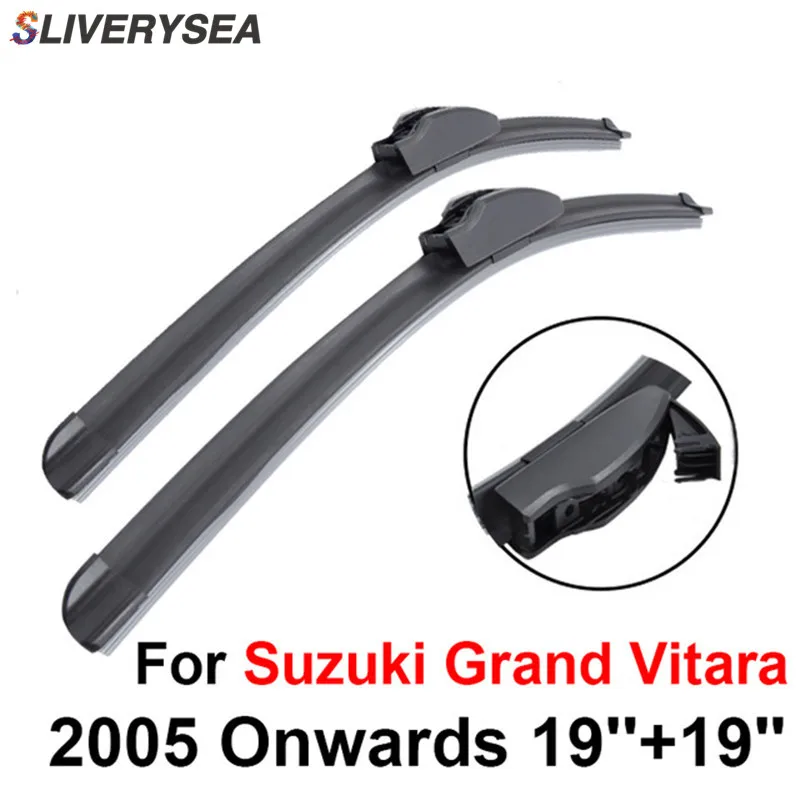 Лезвия стеклоочистителя SLIVERYSEA для Suzuki Grand Vitara 2005 2016 19 ''+ 19'' высокое качество