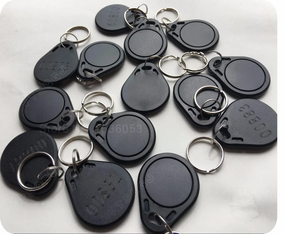 500 шт./пакет S50 RFID 13 56 Mhz IC Tag маркерный ключ КОЛЬЦО карты синий красный черный nfc tag |