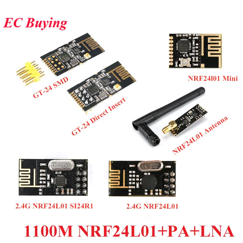 Беспроводной модуль NRF24L01 + PA LNA 2 4G SMD 1100 м беспроводной Wi Fi трансивер на дальние