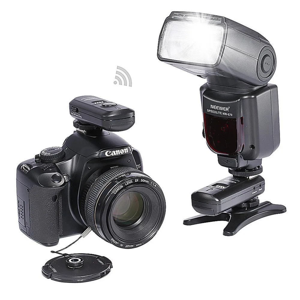 Комплект вспышки Neewer NW670 E TTL для Canon DSLR :( 1) вспышка с ЖК экраном +(1) Беспроводной