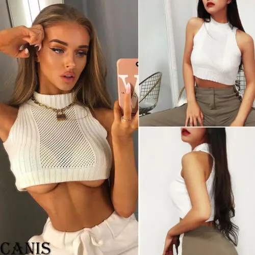 Новый сексуальный женский летний жилет Топ без рукавов майка повседневная