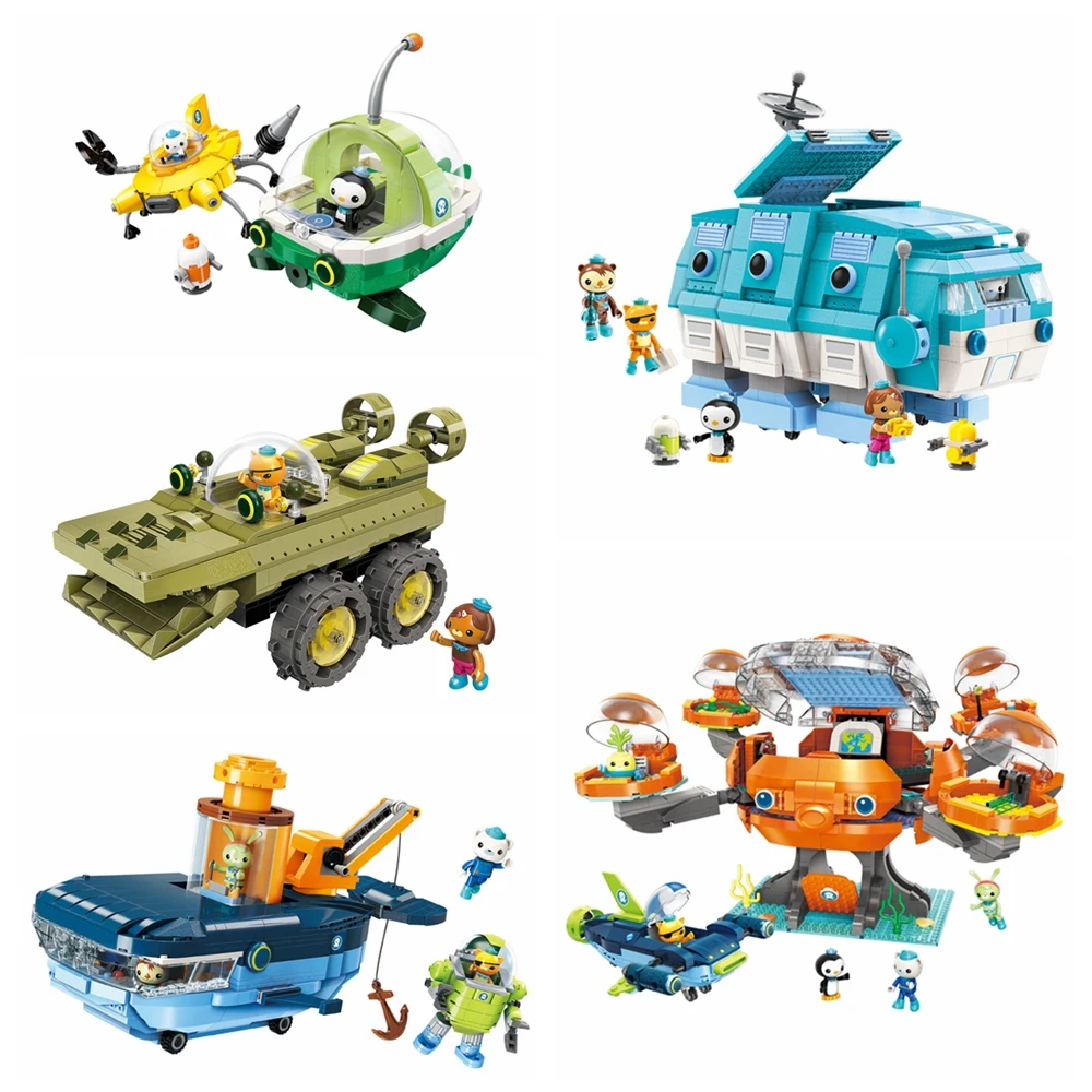 Octonauts Barnacles Kwazii песо Tweak мультипликационные строительные блоки модельные наборы детские игрушки Совместимые с Duplo игрушки и хобби