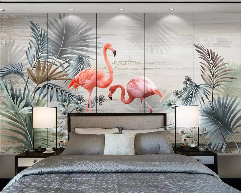 Обои для студийной фотосъемки с изображением листьев и птиц Северное растение |