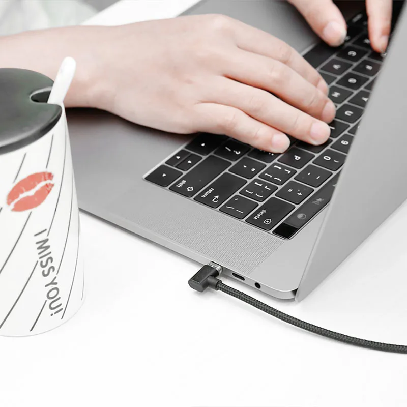 86 W магнитное Тип usb C кабель для Macbook Тип C USB-C локоть кабель для зарядного устройства для samsung S8 S9 PD 3,0 Quick Charge кабель с разъемом usb-c