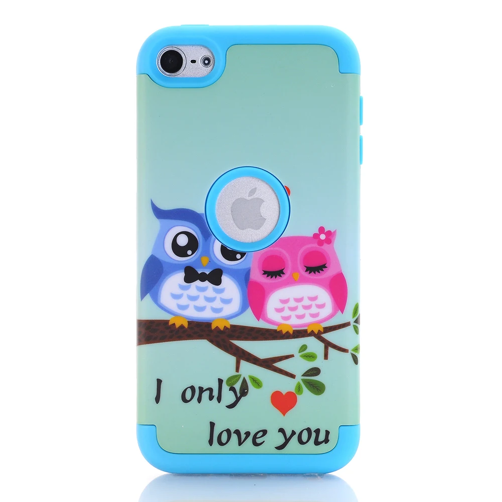Owl 9 Чехол для iPod Touch 7, чехол для iPod Touch 6, сверхпрочная защита, ударопрочный чехол-броня для Apple iPod Touch 5/6/7 Gen - Цвет: Owl 9