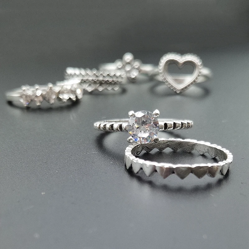 4 шт./компл. женское богемное ретро кольцо на пальцы средней длины с надписью Hope и