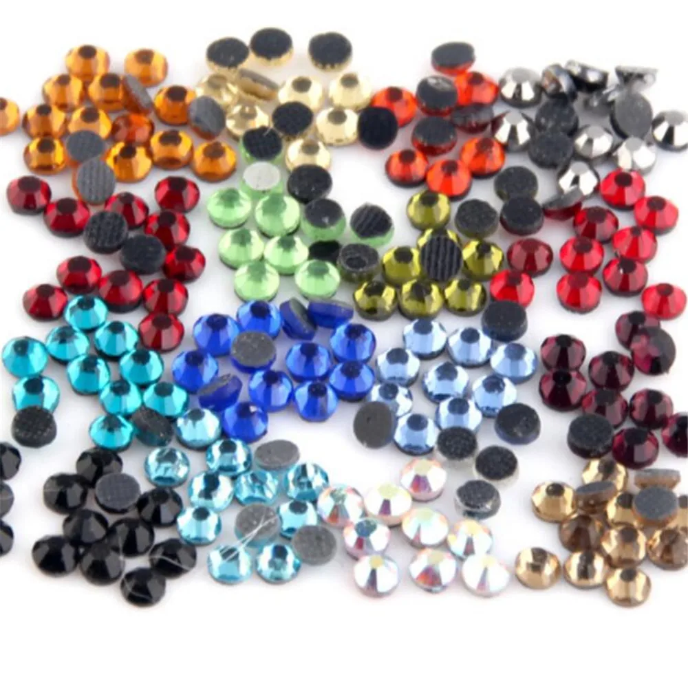 SS6 Various Color 1440PCS/Lot DMC Crystal Rhinestones DIY Loose HotFix Rhinestone Iron-on For Garment Decoration | Дом и сад