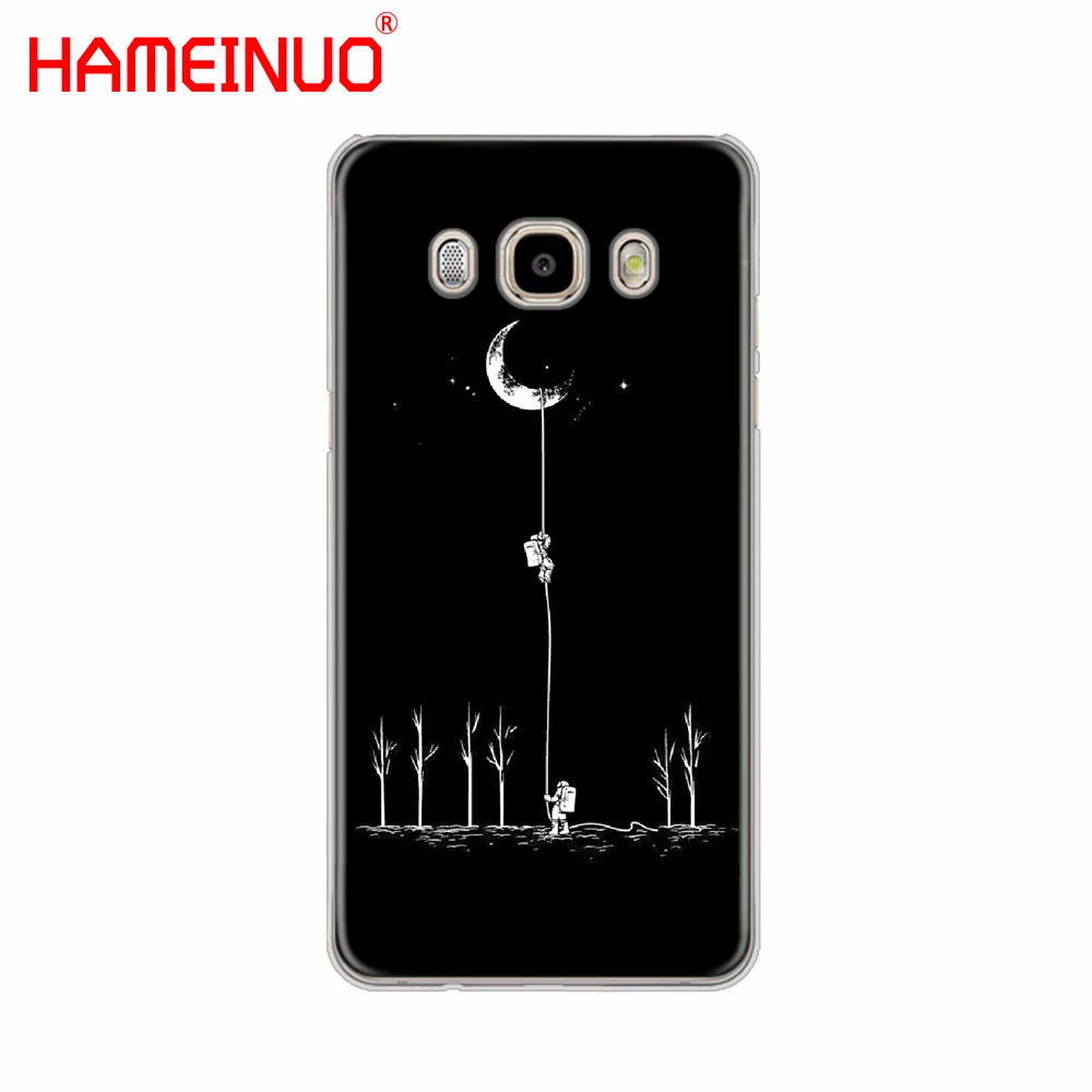 HAMEINUO Космос Луна милые кошки черный чехол для телефона Samsung Galaxy J1 J2 J3 J5 J7 MINI ACE 2016 2015