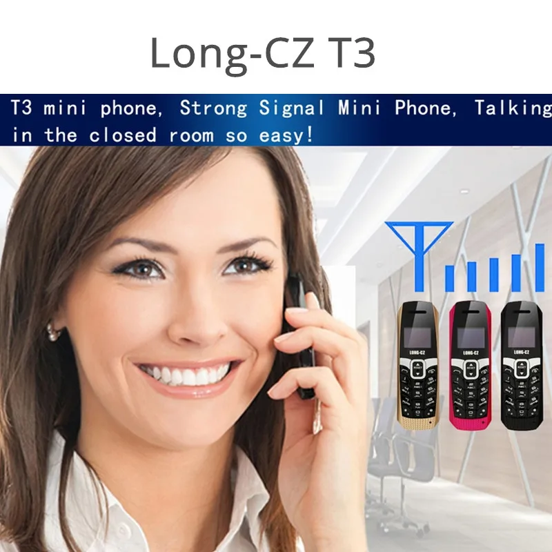 Оригинальные длинные-CZ T3 Волшебные голосовые сотовые телефоны маленький мини
