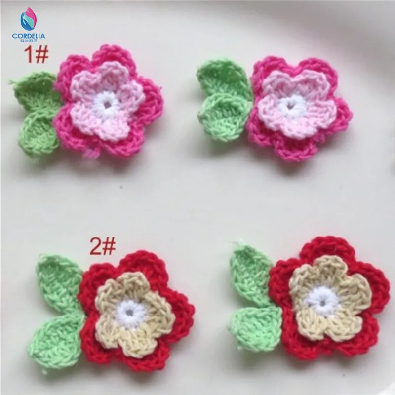 5 шт. 2016 г. Лидер продаж кружево из натурального хлопка для вязания крючком цветок