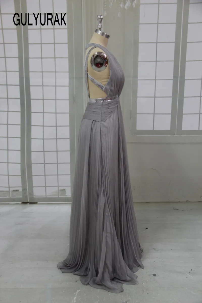 Vestidos de noche бисером длинное вечернее платье Новинка 2017 года вечерние платья с