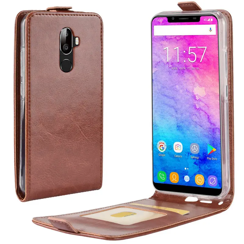 

for oukitel U18 5.85" WIERSS Flip Leather Case for oukitel U18 5.85" Retro Wallet Case Leather Cover Cases Fundas Capa Coque>