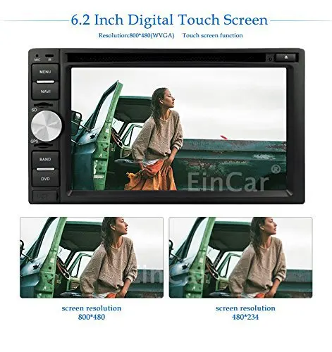 6.2 &quotдвойной Дин Стерео HD Сенсорный Экран В Тире Gps-навигация автомобильный DVD
