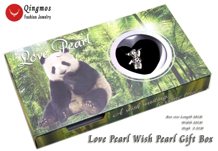 Женское Ожерелье чокер Qingmos Wish Pearl 14*24 мм в виде клетки панды модное ожерелье с