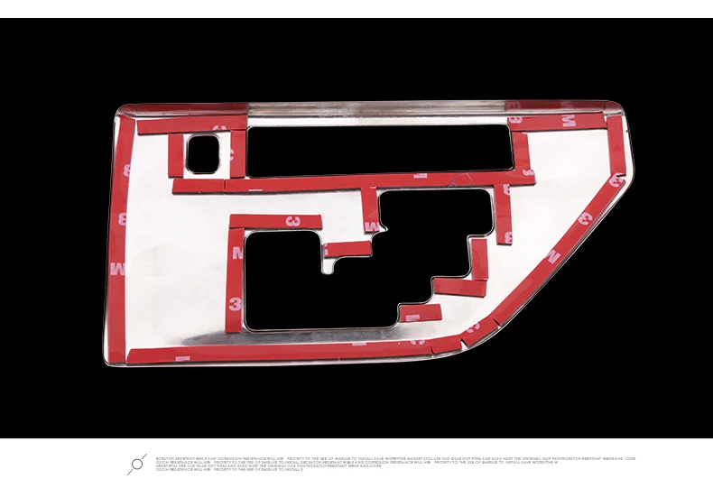 Car styling Gear panel sequins chrome Cover trim car styling For Camry 2012- Interior Mouldings gear panel frame stickers